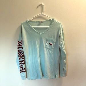 PINK Shirt | Mint/Seafoam Green